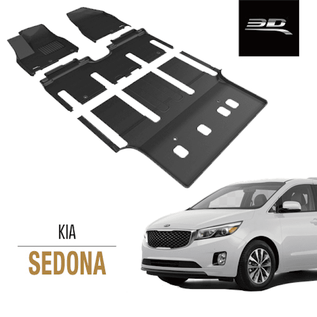 Thảm lót sàn Kia Sedona 2015 - 2020 chính hãng 3D Kagu Maxpider