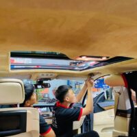 Quy trình thi công bọc trần da lộn tại OroKing Auto