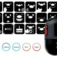 Các biểu tượng cảm xúc chú gấu Maix được tích hợp trong camera