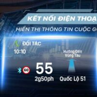 Vietmap HUD H1N hiển thị thông tin cuộc gọi từ điện thoại