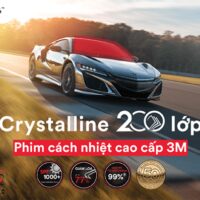 Dán phim cách nhiệt 3M Crystalline giúp bảo vệ sức khỏe người lái