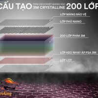 Phim cách nhiệt 3M Crystalline với 200 lớp phim