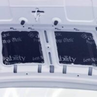 Thi công cách âm chống ồn xe ô tô vị trí nắp capo