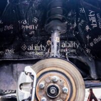 Thi công cách âm chống ồn hộc bánh xe ô tô