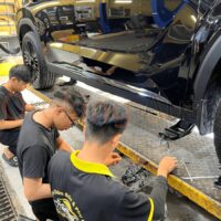 Bệ bước điện Hyundai Palisade chống trơn trượt tốt