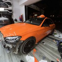 Teckwrap màu cam rực rỡ cho xế cưng