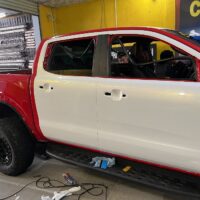 Teckwrap màu trắng đẹp không tì vết cho xế cưng