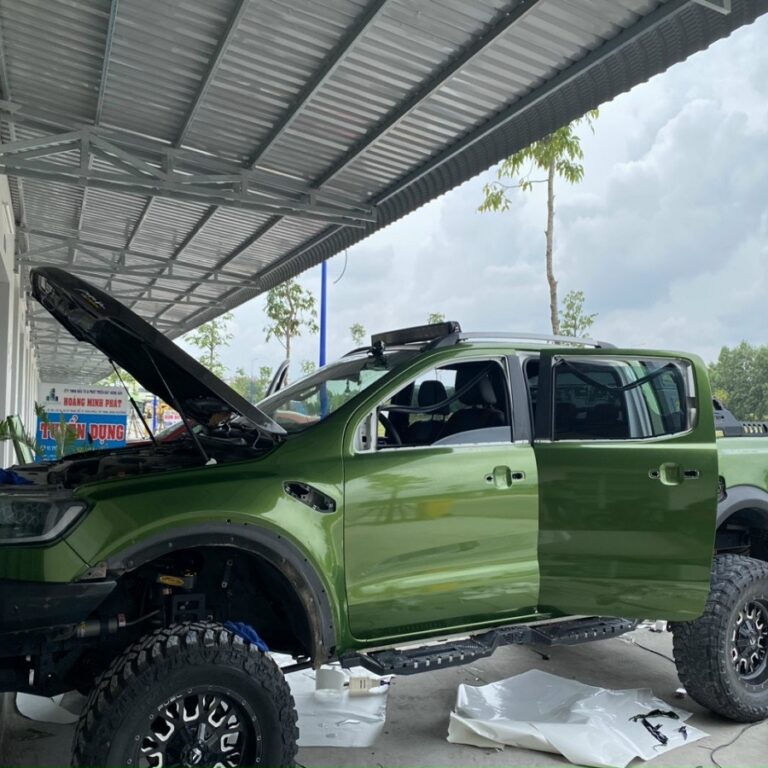 Wrap Đổi Màu Xe Ranger Raptor Xanh Chính Hãng Teckwrap đa phong cách