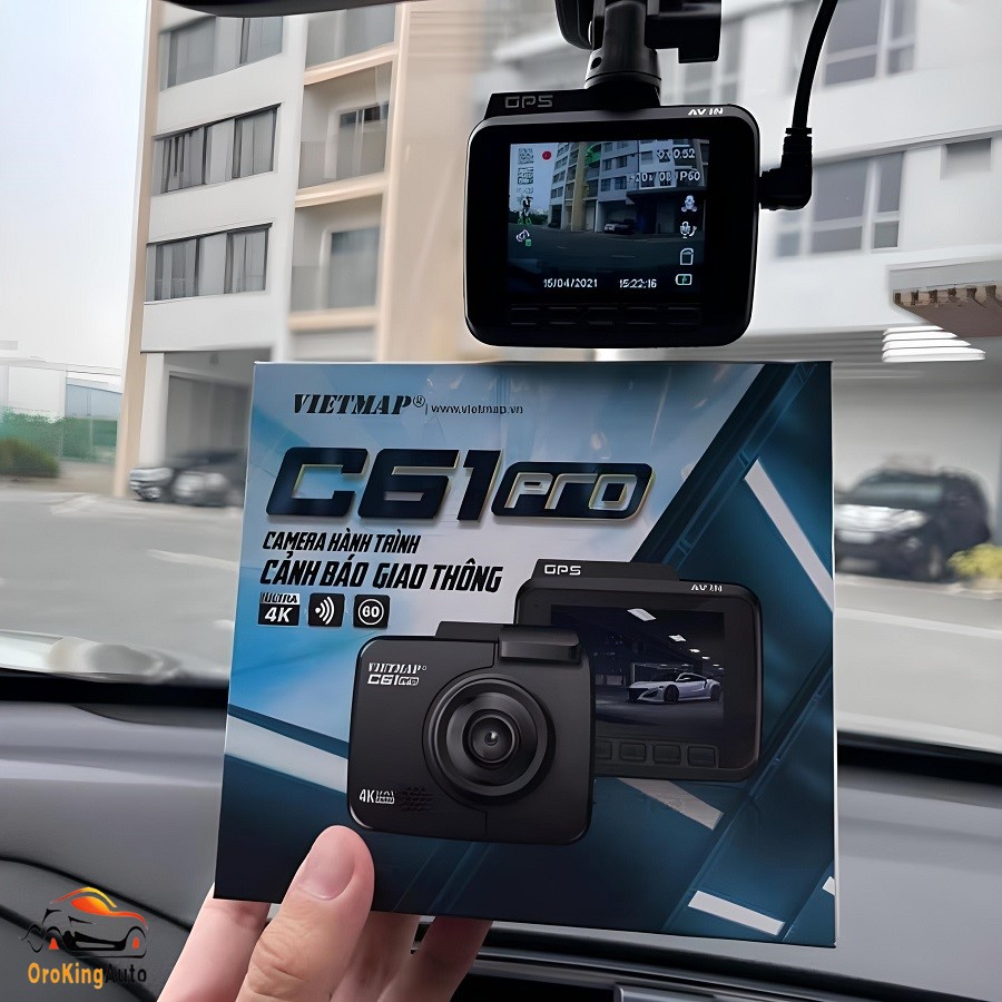 Camera hành trình cảnh báo tốc độ VietMap C61 Pro