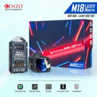 Đèn Bi Led Ô Tô Kenzo M18 Laser Matrix với hiệu năng ánh sáng cực “Đỉnh”