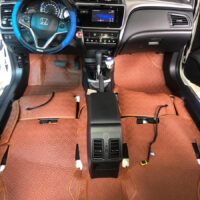 Thảm Lót Sàn Honda City 360 Độ Màu Cam - Đỉnh cao của thảm lót sàn ô tô may thủ công.