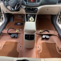Thảm Lót Sàn Hyundai Tucson 2018 360 Độ Da Bò - Đỉnh cao của thảm lót sàn ô tô may thủ công.