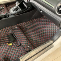 Thảm Lót Sàn Kia Cerato 2019 - 2021 360 Độ Màu Đen Đỏ - Đỉnh cao của thảm lót sàn ô tô may thủ công.