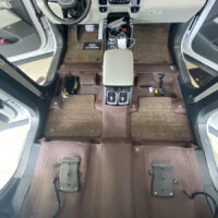 Thảm Lót Sàn Kia Sorento 360 Độ Màu Nâu - Đỉnh cao của thảm lót sàn ô tô may thủ công.