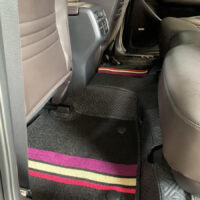 Thảm Lót Sàn Mazda CX8 360 Độ Màu Đen Rối Sọc - Đỉnh cao của thảm lót sàn ô tô may thủ công.