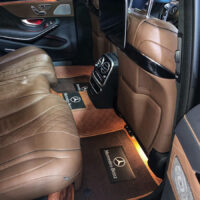 Thảm Lót Sàn Mercedes S450 360 Độ Da Bò - Đỉnh cao của thảm lót sàn ô tô may thủ công.