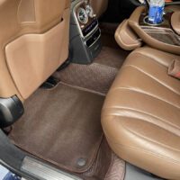 Thảm Lót Sàn Mercedes S450 360 Độ Màu Nâu - Đỉnh cao của thảm lót sàn ô tô may thủ công.