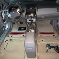 Thảm Lót Sàn Toyota Corolla Altis 360 Độ Màu Kem - Đỉnh cao của thảm lót sàn ô tô may thủ công.