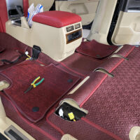 Thảm Lót Sàn Toyota Land Cruiser 360 Độ Màu Đỏ - Đỉnh cao của thảm lót sàn ô tô may thủ công.