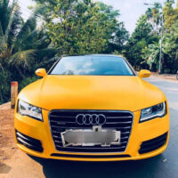 Wrap Đổi Màu Xe Audi A7 Màu Vàng Chính Hãng Teckwrap
