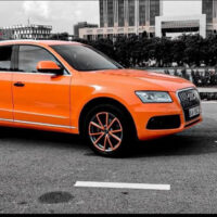 Wrap Đổi Màu Xe Audi Q5 Màu Cam Chính Hãng Teckwrap