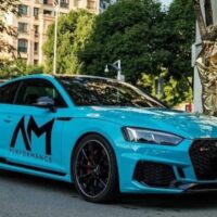 Wrap Đổi Màu Xe Audi RS5 Màu Blue Sky Chính Hãng Teckwrap