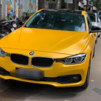 Wrap Đổi Màu Xe BMW 320i Màu Vàng Cam Chính Hãng Teckwrap