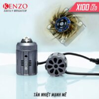 Mini Kenzo X100 V3.0 trang bị chip led hàng đầu đem lại hiệu quả chiếu sáng tốt nhất
