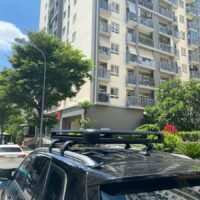 Combo 2 thanh ngang + giá nóc xe Ford Everest chịu được trọng lượng lớn