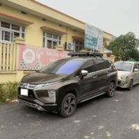 Combo 2 thanh ngang + giá nóc xe Mitsubishi Xpander chịu được trọng lượng lớn