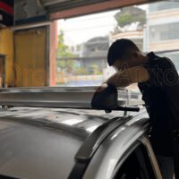 Cản chướng ngại vật bằng giá nóc xe Toyota Veloz Cross vô cùng tuyệt vời