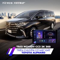 Màn hình Teyes CC3 2K xe Toyota Alphard liền camera 360 thông minh vượt trội