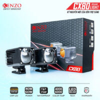 Đèn Bi Cầu Trợ Sáng Xe Máy Kenzo CX80 với hiệu năng ánh sáng cực “Đỉnh”