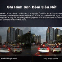 Camera hành trình Viofo A129 Pro sử dụng ảm biến hình ảnh Sony Exmor R Starvis
