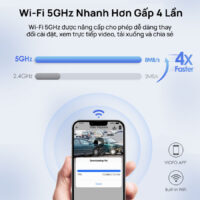 Wi-Fi 5GHz nhanh hơn gấp 4 lần, đảm bảo việc xem và tải video mượt mà
