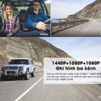 Camera Viofo T130 - Ghi hình ba kênh trước, trong và sau