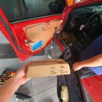 Bộ điều khiển gập gương lên xuống kính Hyundai Santafe 2023