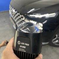 Độ đèn bi gầm Hyundai Santafe hiệu Pro A9 New tại Oroking Auto