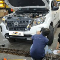 Bi gầm Nissan Navara 2021 hiệu A9 Pro tại Oroking Auto