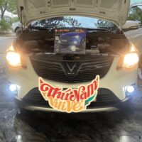Độ đèn bi gầm Vinfast Fadil hiệu A9 New tại Oroking Auto