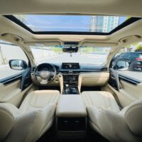 Quy trình thi công bọc trần da lộn xe Lexus LX570 tại OroKing Auto