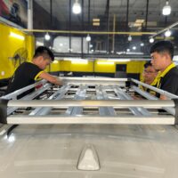 Cản chướng ngại vật bằng combo baga mui xe Vinfast Lux SA + 2 thanh ngang vô cùng tuyệt vời