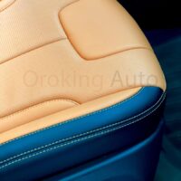 Chất liệu ghế da Hyundai Santafe 2024