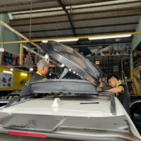 Toàn bộ phụ kiện lắp ráp baga mui phi thuyền Subaru Forester 700l