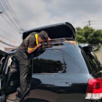 Toàn bộ phụ kiện lắp ráp baga mui phi thuyền Toyota Land Cruiser 700l