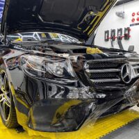 Dán PPF Mercedes E180 chính hãng Teckwrap chống trầy xước hiệu quả