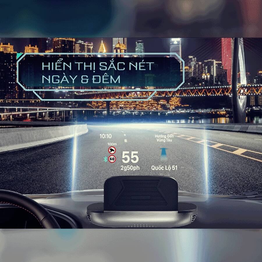 Hiển thị tốc độ trên kính lái