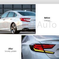 Đèn hậu Honda Accord 2019+ mẫu DK nguyên cụm sở hữu thiết kế đẹp mắt - sang trọng cùng dãy màu nổi bật và sinh động.