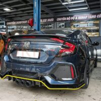 Độ đèn hậu Honda Civic 2017 - 2021 mẫu sao rơi nguyên cụm sở hữu chip LED có tuổi thọ lên đến 15.000h