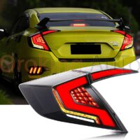 Đèn hậu Honda Civic 2017 - 2021 mẫu móc câu nguyên cụm sở hữu thiết kế đẹp mắt - sang trọng cùng dãy màu nổi bật và sinh động.